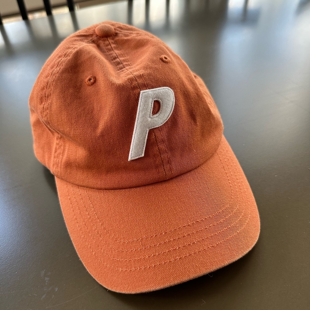 Palace P 6 panel hat in orange.